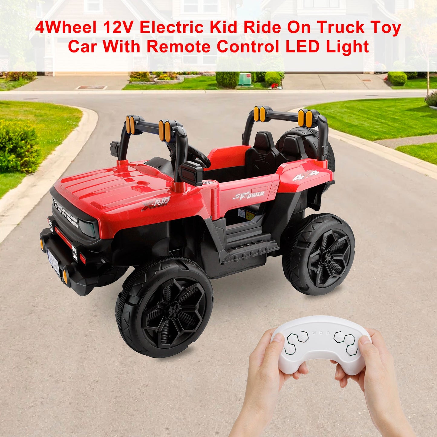 12V Electric Kids Ride-On Truck | Remote Control | Red (Copy)