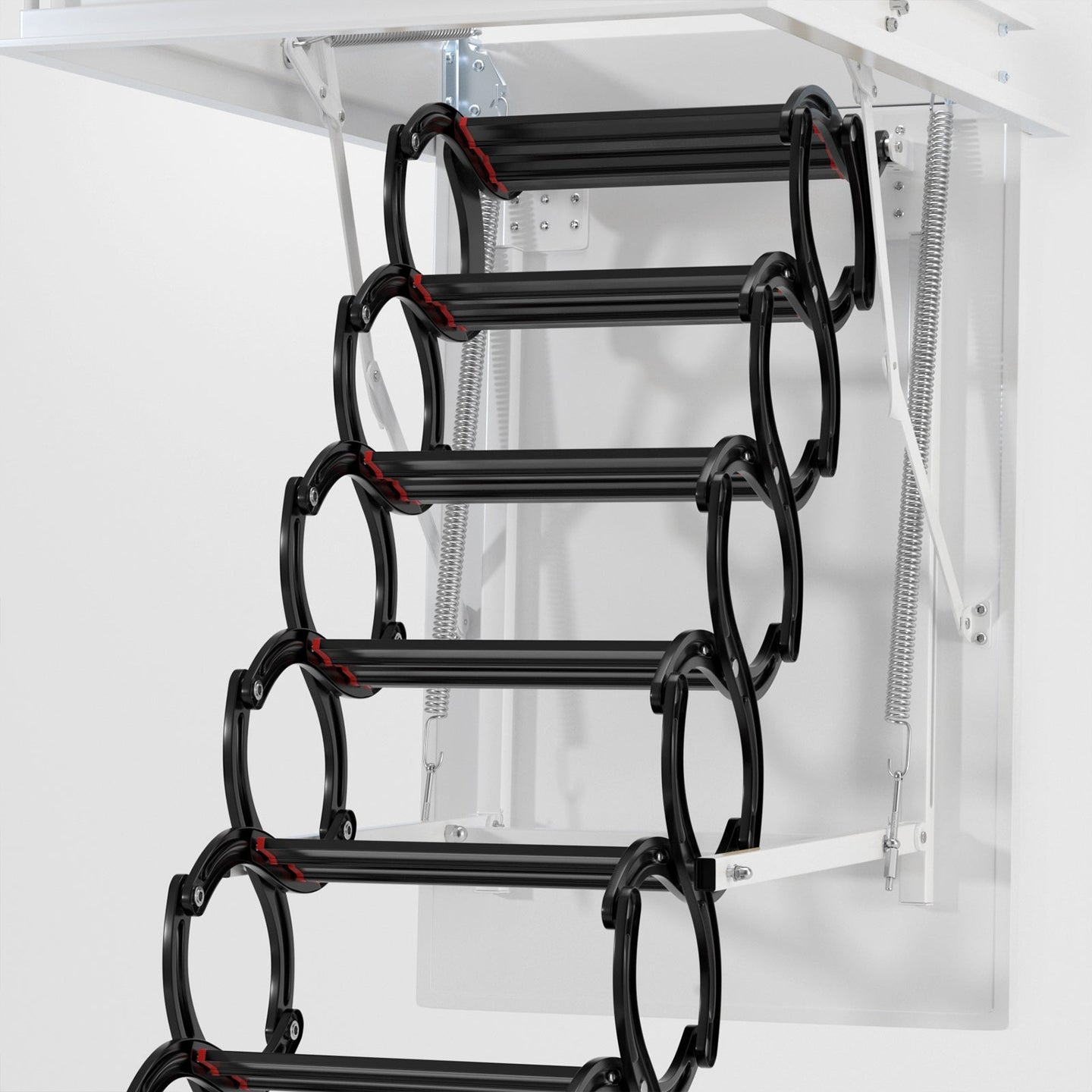 Upgraded 11-Step 3m Loft Attic Ladder – Folding Pulldown Ceiling Ladder 39.4×27.6 inch