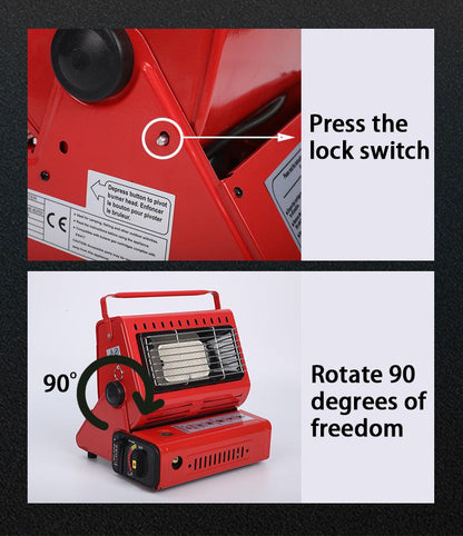 Camping Emergency Butane Heater Double Heat Source Survival
