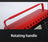 Red Camping Emergency Butane Heater Double Heat Source Survival
