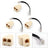 1 3Pcs 2 Microphone Splitter Adapter to For Yaesu Car Radio FT-7900R FT-8900R