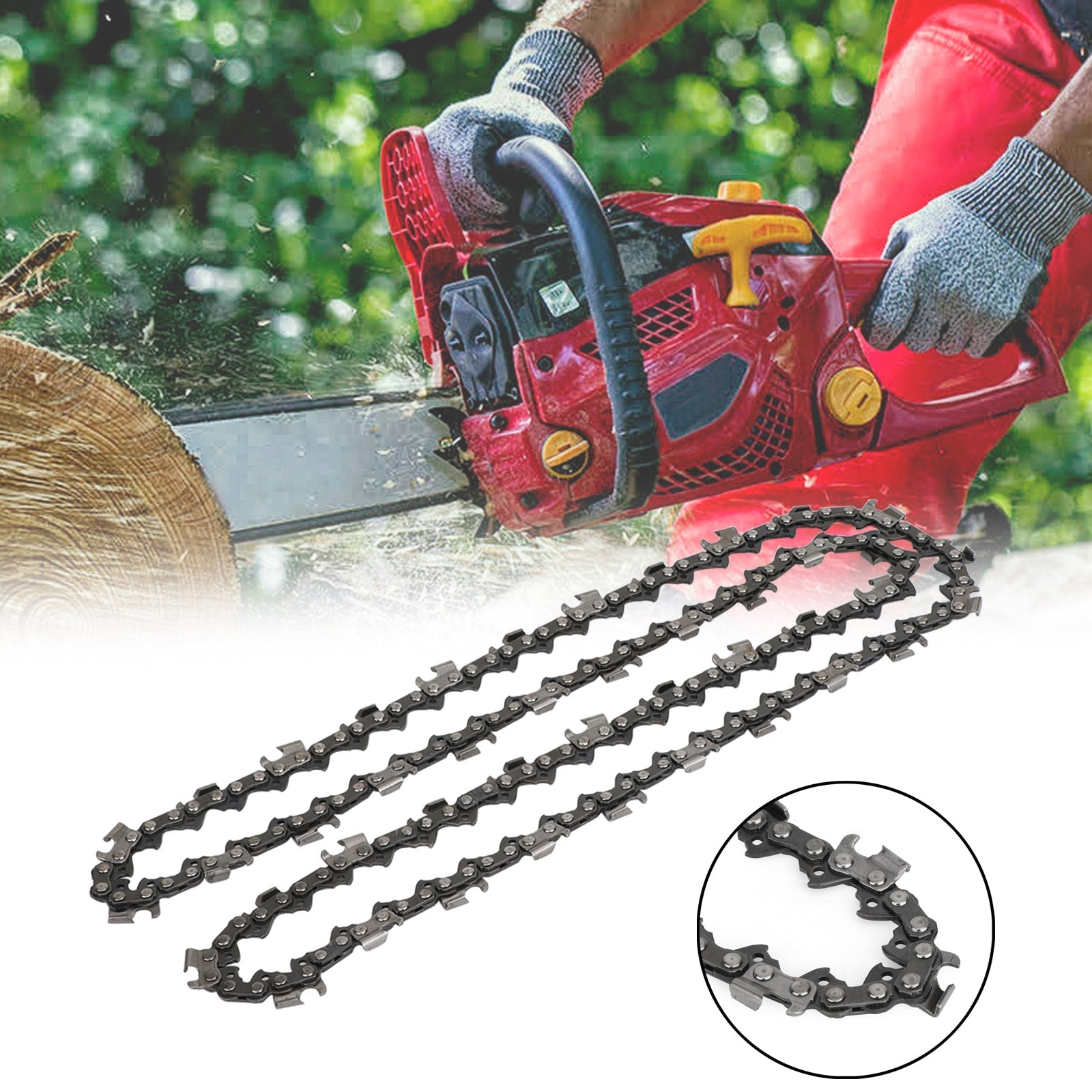 20-Inch Chainsaw Chain .325 Pitch .058 Gauge 76DL for Husqvarna & Chinese 5200 5800 Saws