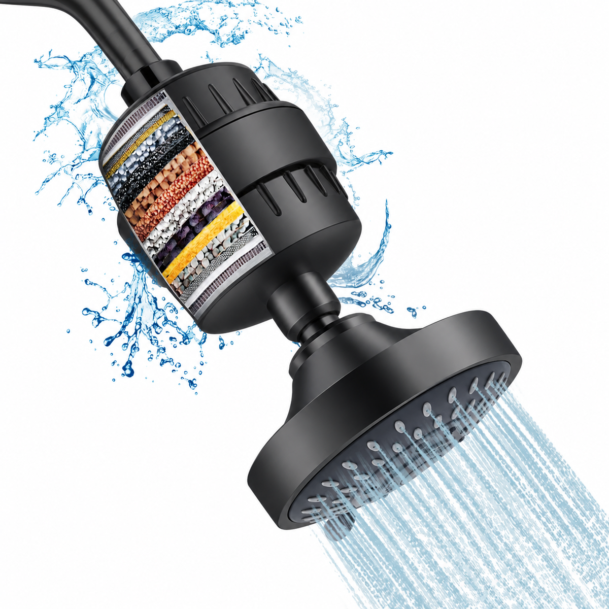Filtered Shower Head Combo – High Pressure Water Filter Shower