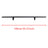 Rolling Library Sliding Ladder Hardware Kit with Brake 3.3FT Round Tube