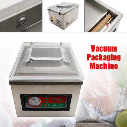 DZ-260C Commercial Vacuum Food Packaging Machine 120W Chamber Digital Sealer