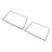 2 Pcs DA97-12522J Freezer Door Gasket for Samsung Refrigerator AP5623489 3973455