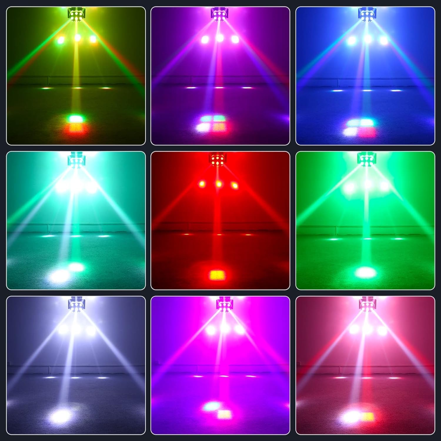 Moving Head Beam Light 180W Moving Head Light RGBW 360?¡ãRotation DJ Lights DMX 512 with Sound Activated