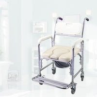 3-in-1 Shower Toilet Wheelchair ¨C Adjustable Commode Chair for Elderly or Patients