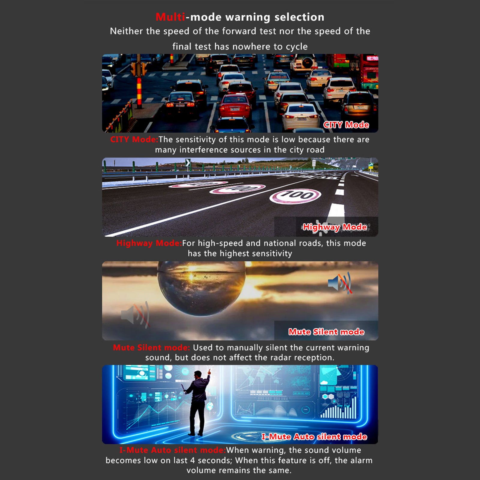 DriveAlert™ Car Radar & Laser Alert Detector