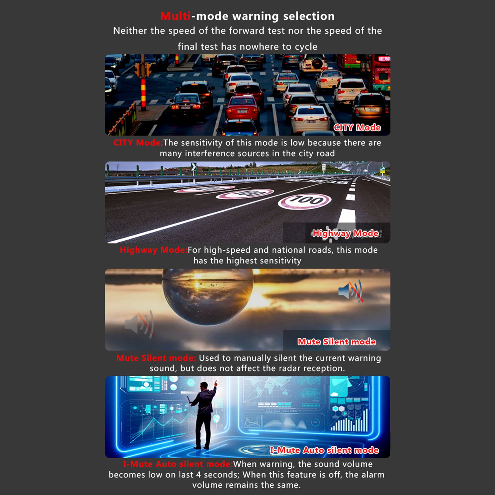 DriveAlert™ Car Radar & Laser Alert Detector