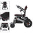 Lightweight 220 lbs All-Terrain Folding Electric Wheelchair, Airline Approved with 10 Mile Range for Adults & Seniors