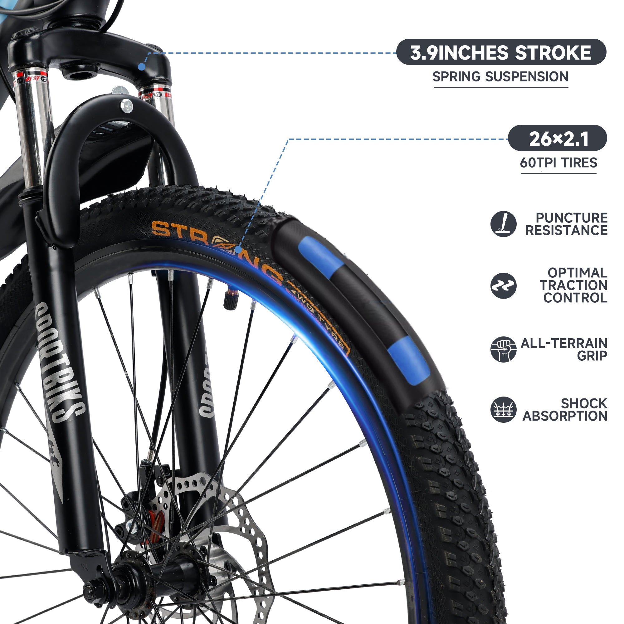 24 inch 24 Speed MTB Adult Mountain Bicycle w/ Fender (Copy)