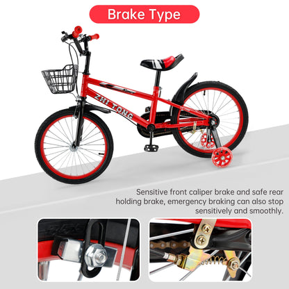 18 inch Kid's Bike with Removable Training Wheels and Basket (Copy)