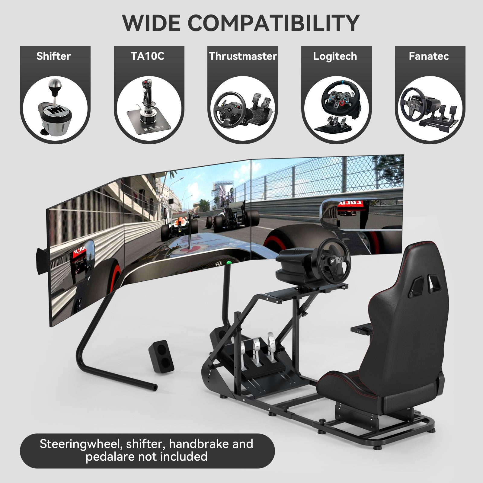 Seat Racing Simulation Game Stand for Fanatec Thrustmaster T300RS TX F458 T500RS
