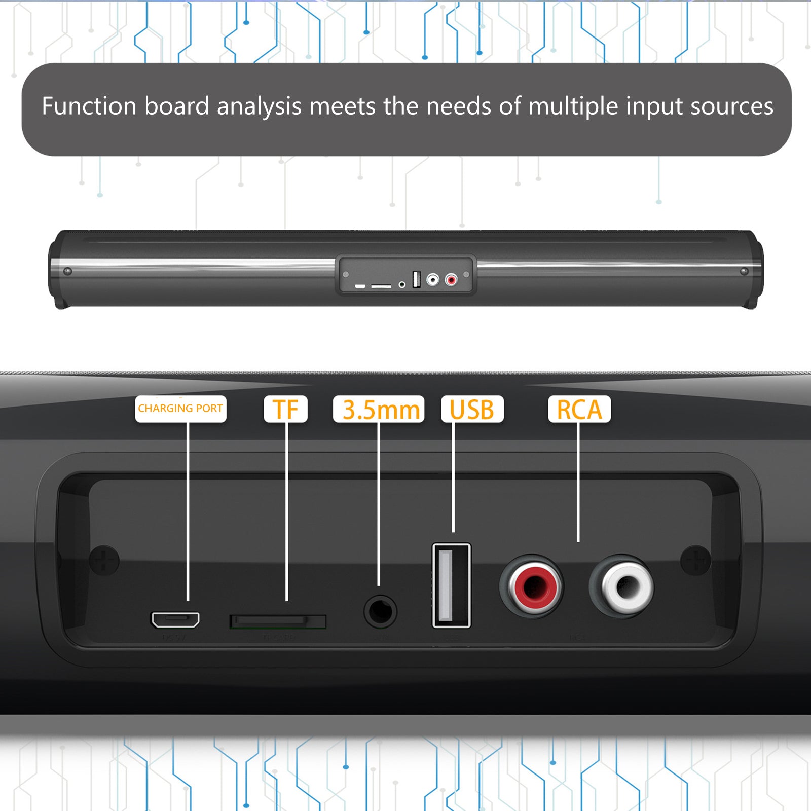Bluetooth Wireless Sound Bar System – 4 Speaker Subwoofer for TV & Home Theater
