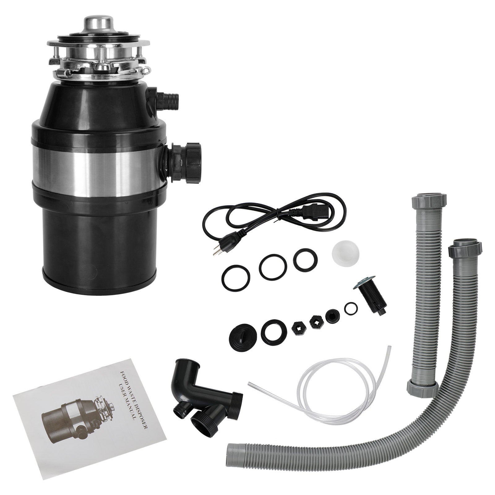 3/4 HP Continuous Feed Garbage Disposal, 2800 RPM DC Motor with Wireless Switch for Kitchen Sink Waste