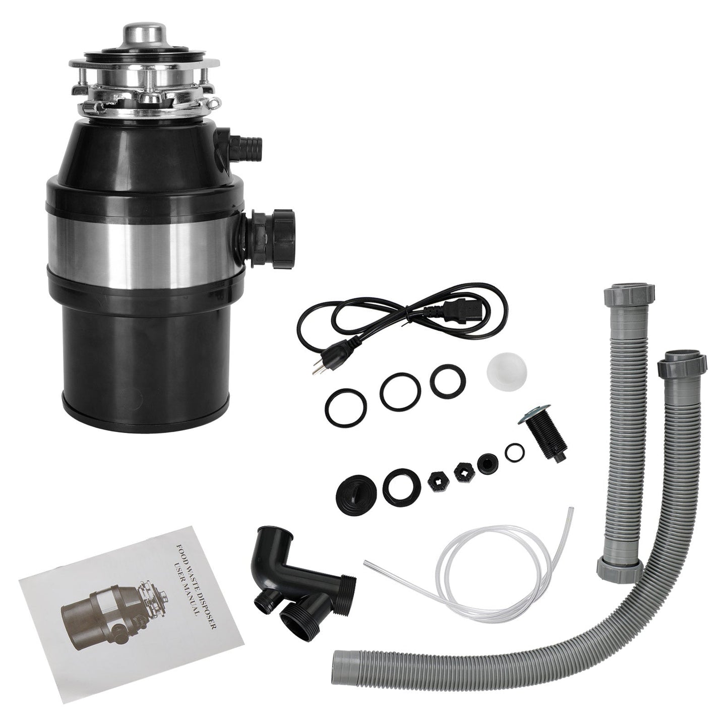 3/4 HP Continuous Feed Garbage Disposal, 2800 RPM DC Motor with Wireless Switch for Kitchen Sink Waste