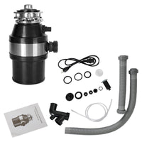 3/4 HP Continuous Feed Garbage Disposal, 2800 RPM DC Motor with Wireless Switch for Kitchen Sink Waste