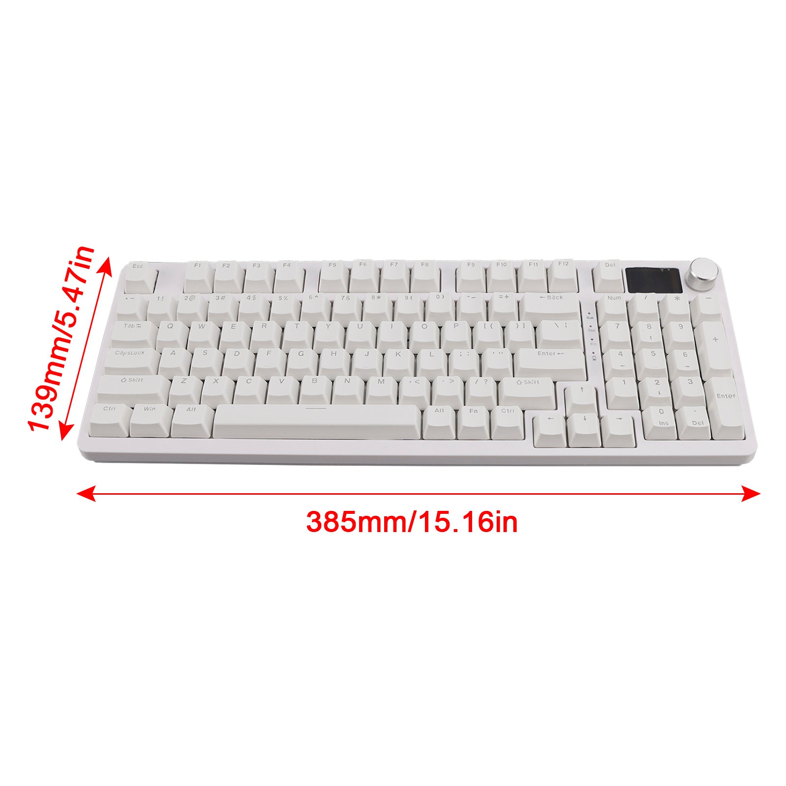98-Key 2.4G Wireless Bluetooth Three-Mode Mechanical Keyboard RGB Hot-Swappable