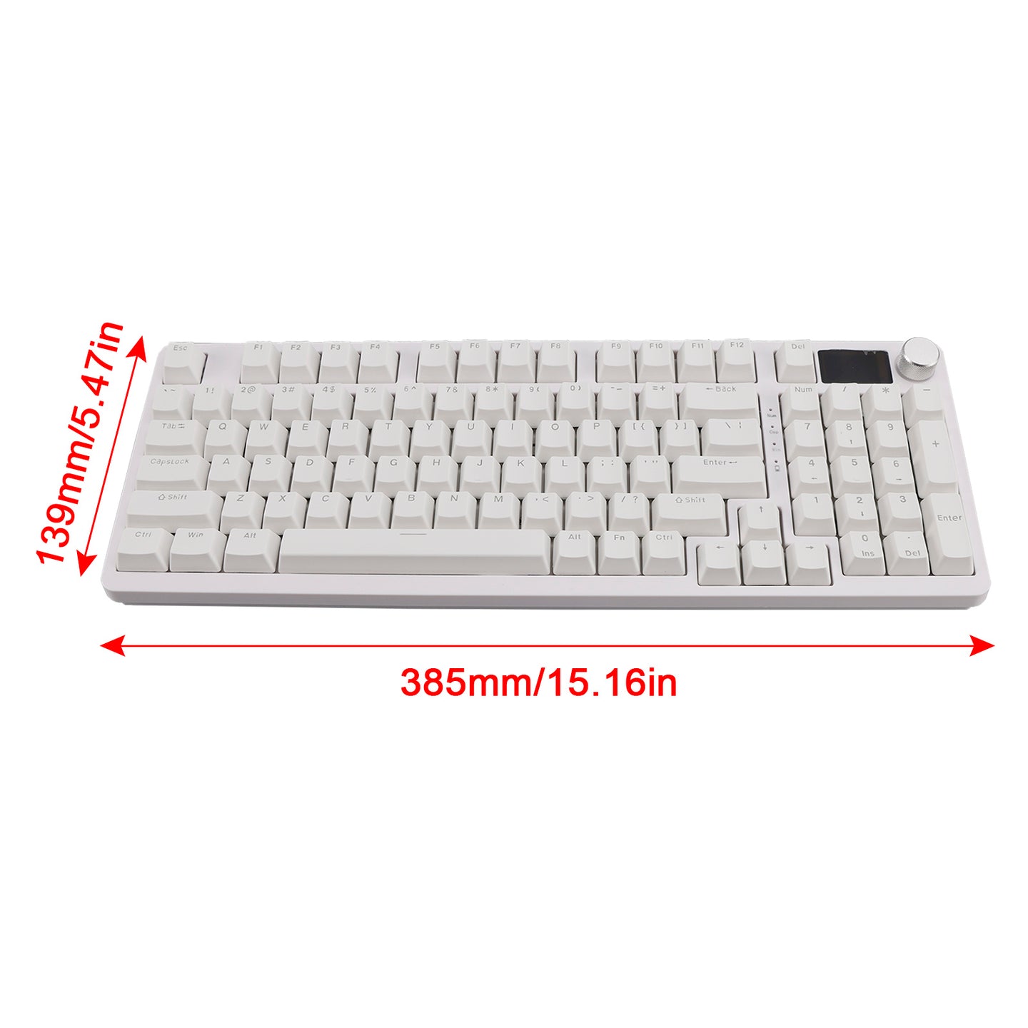 98-Key 2.4G Wireless Bluetooth Three-Mode Mechanical Keyboard RGB Hot-Swappable