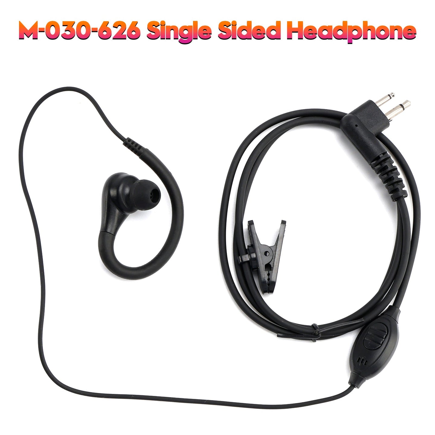 K-030-626 Earhook Headset For GP300 CP100 SP50+ PRO3150 P110 V468 EP350 DEP450