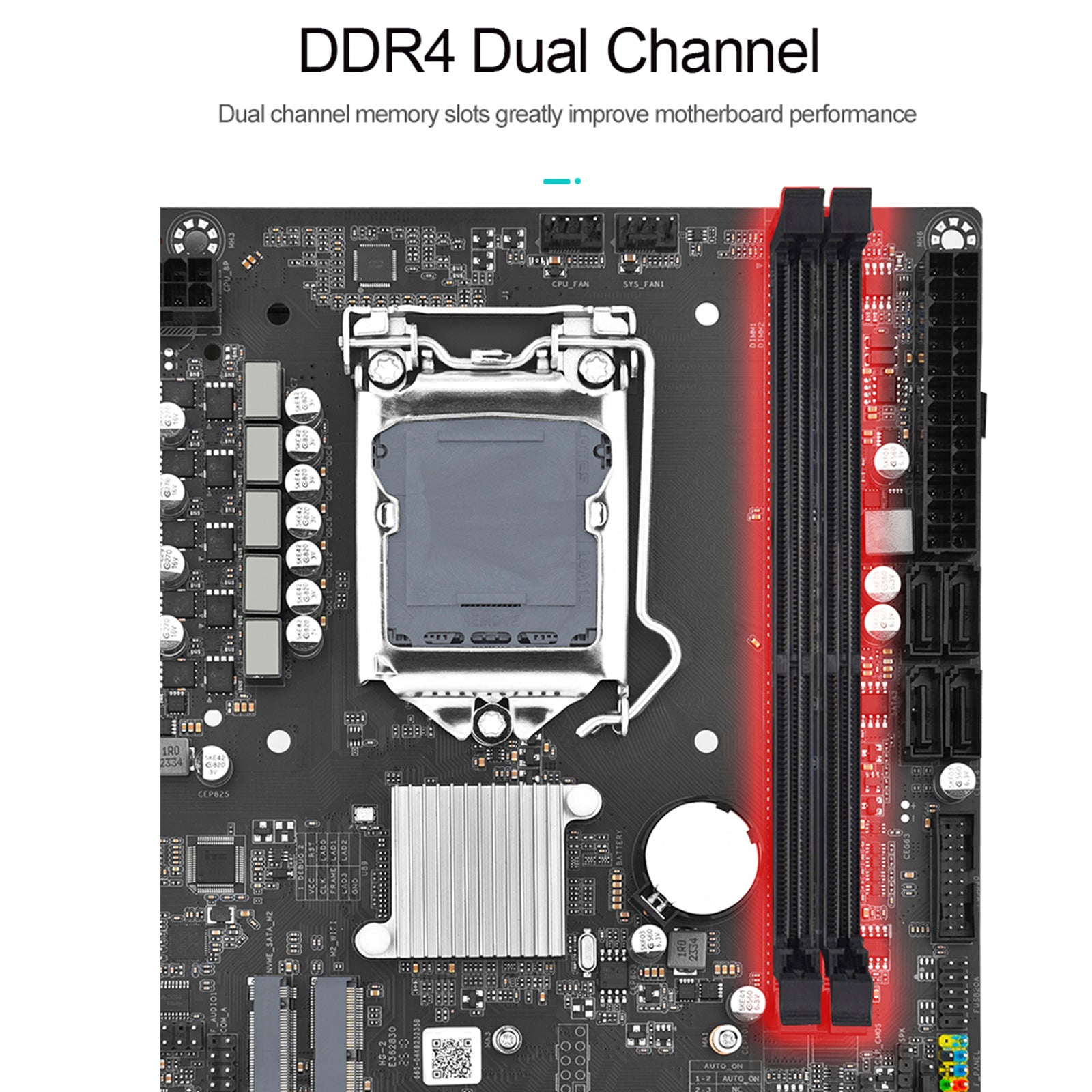 H510M-I Desktop Computer Motherboard LGA1200 CPU 1200-Pin DDR4 Memory NVME WIFI