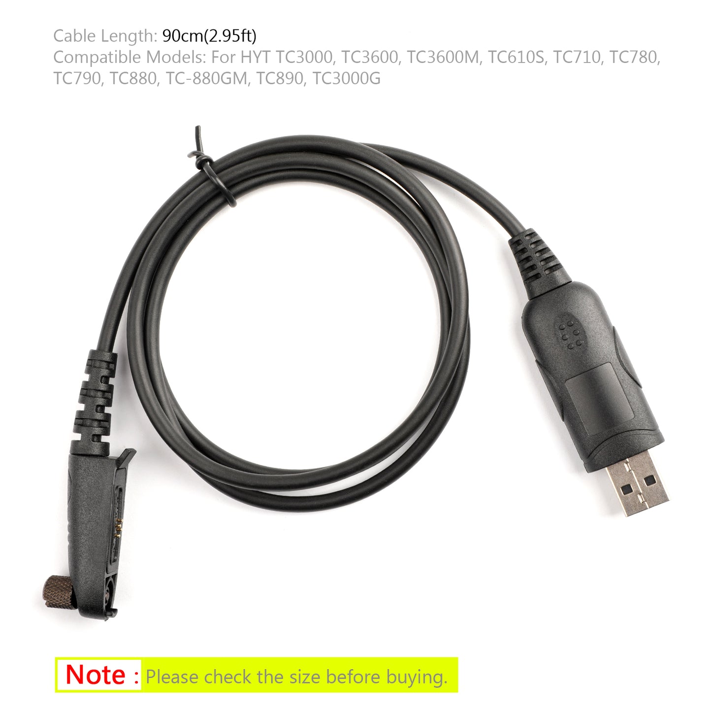 USB Programming Cable RPC-TC3K For HYT TC3000 TC3600 TC610S TC780 TC880 Radio