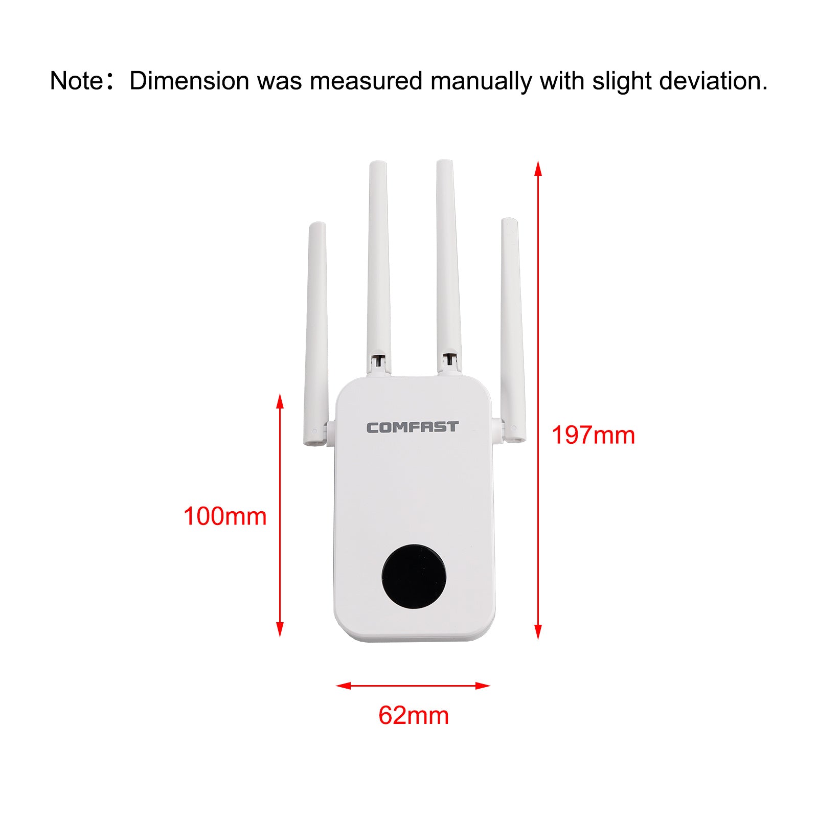Dual Band 2.4G 5G WiFi Extender Signal Amplifier WiFi Booster 1200Mbps UK Plug