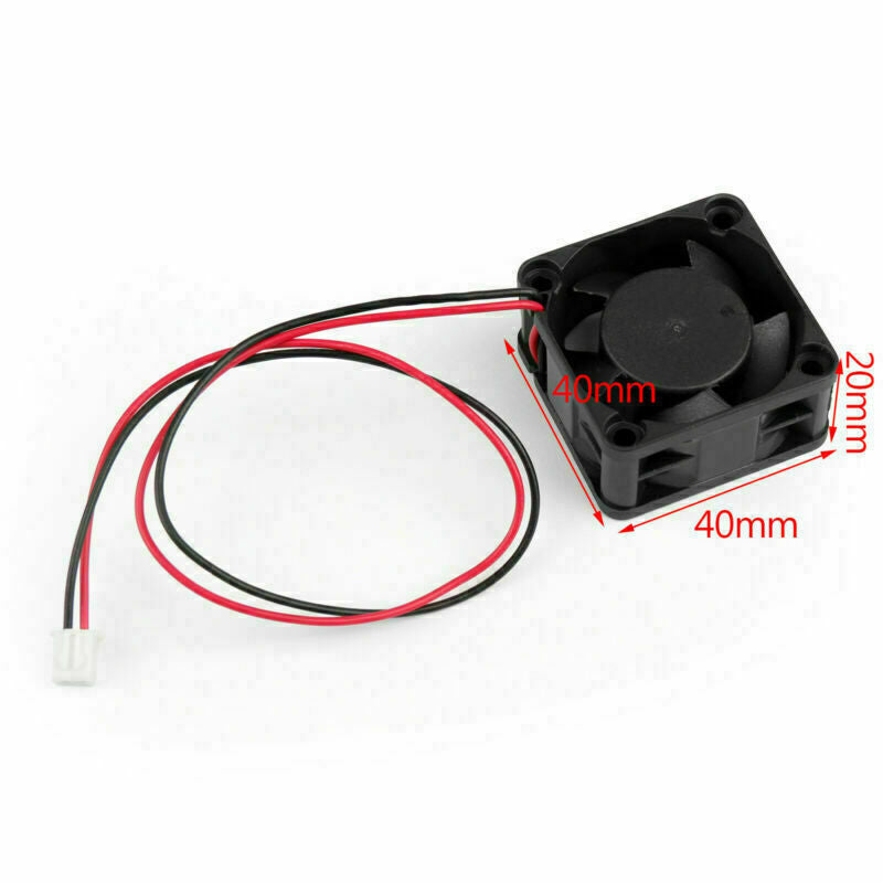 12V Brushless DC EF Cooler 0.13A Ventilator 4020s Pin 40x40x20mm 2 Gehäuselüfter