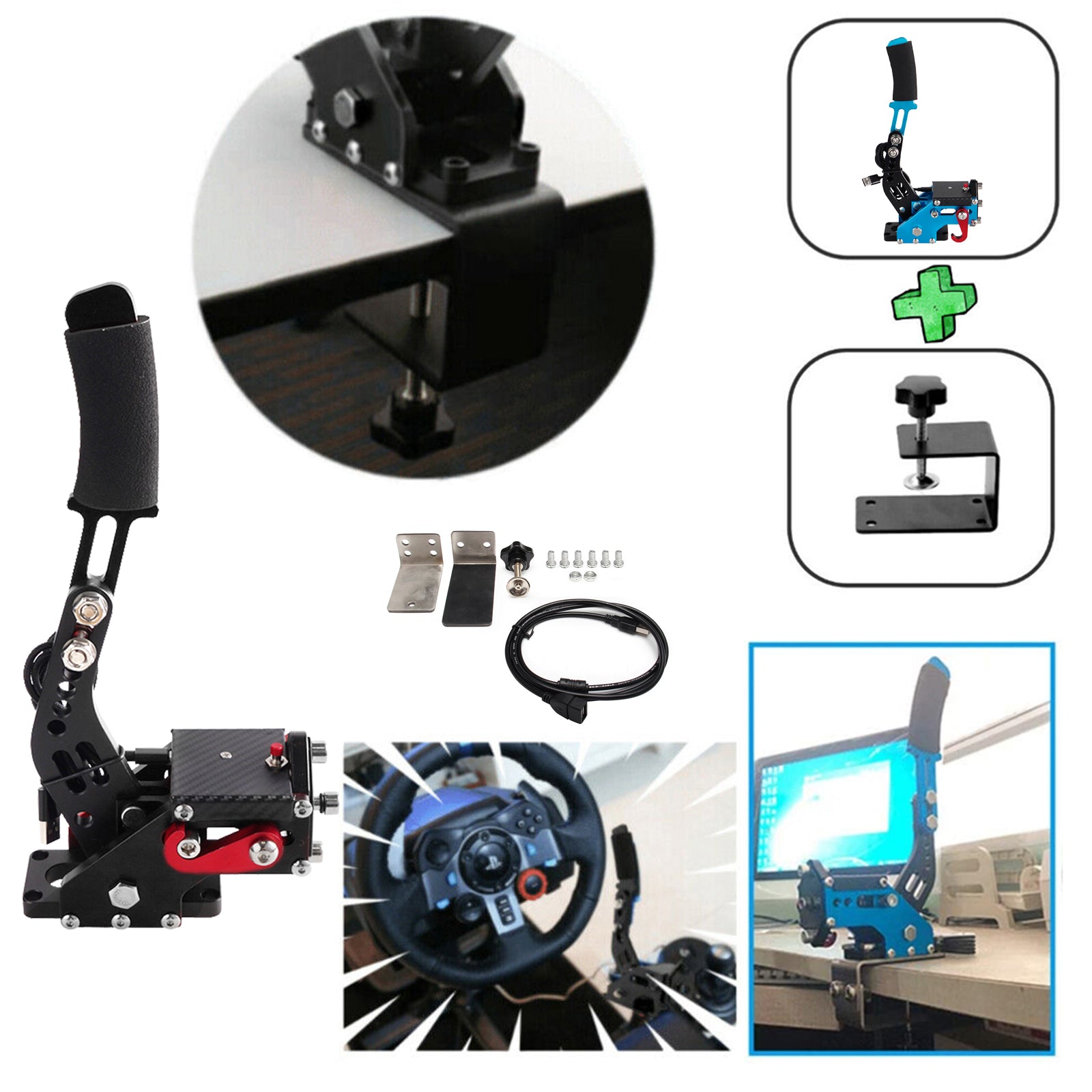 USB3.0 14Bit PS4/PS5 SIM Handbrake for Racing Games Steering Wheel Stand G29 (Copy)