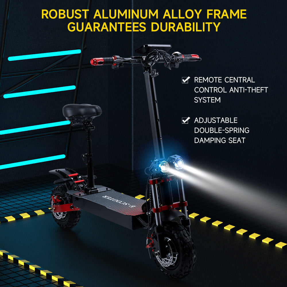 2000W 21ah off-road alloy electric scooter for adult With large display screen