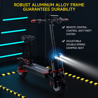 2000W 21ah off-road alloy electric scooter for adult With large display screen