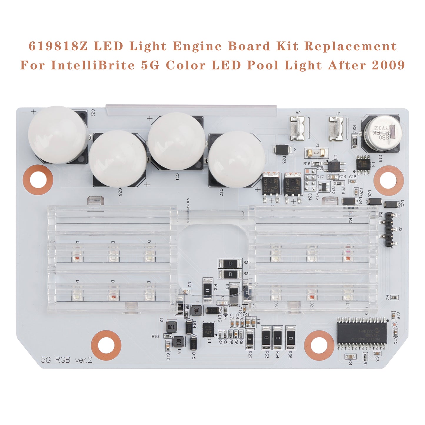 619818Z LED Light Engine Board Kit – Replacement for IntelliBrite 5G Color LED Pool Light