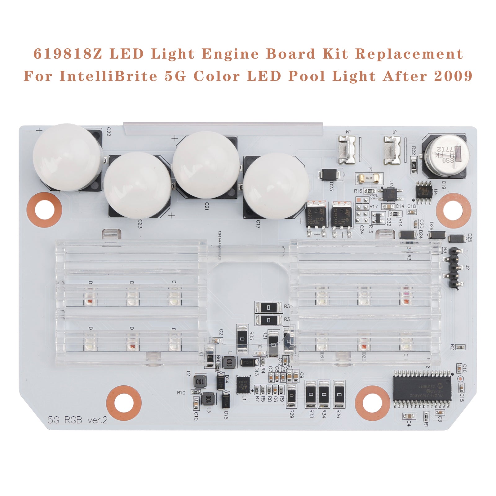 619818Z LED Light Engine Board Kit, Replacement for Pentair IntelliBrite 5G Color Pool & Spa Light