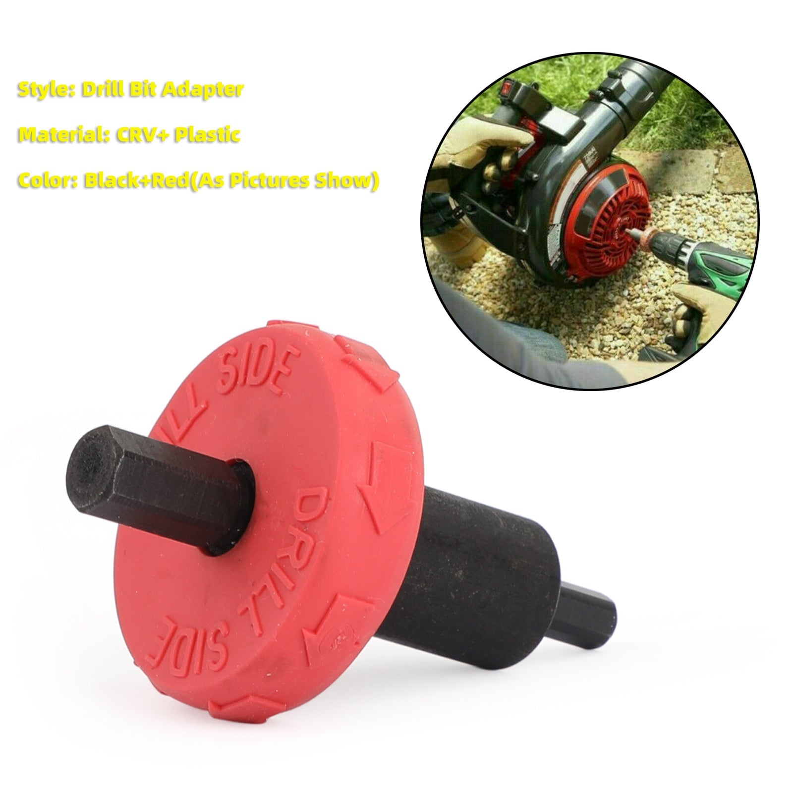 JumpStart Drill Bit Engine Starter for Trimmers, Leaf Blowers & Lawn Tools, Universal Fit for Electric-Start Capable Equipment