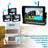 3 Camera Wireless AHD 1080P Backup Camera System with 7" Split Screen Monitor & DVR Recording for Truck, RV, Trailer