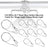 1/5/10Pcs 29.1"Steel Wire Safety Security Cable For Stage Light Clamp Beam Light