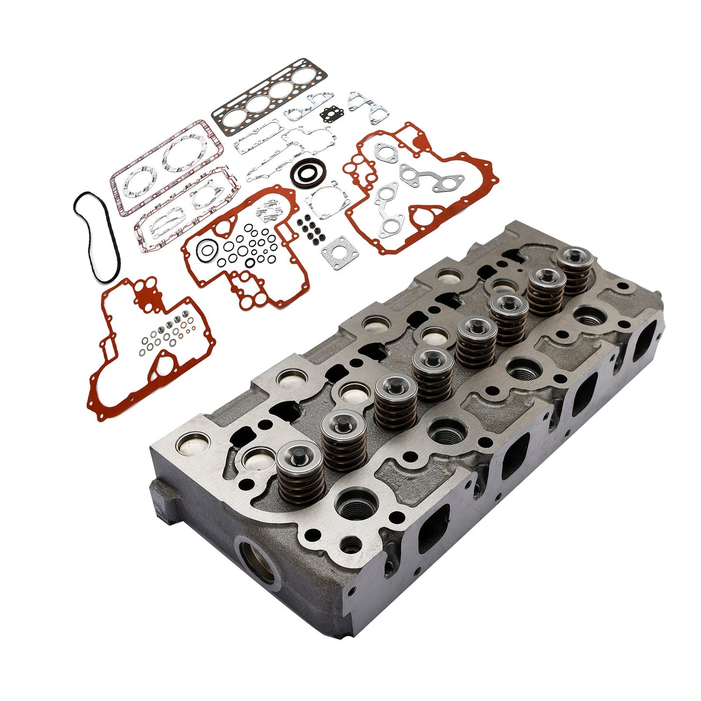 Complete Cylinder Head with Gasket Kit for Kubota V1702 V1702B Engine Bobcat 733 743 Loader