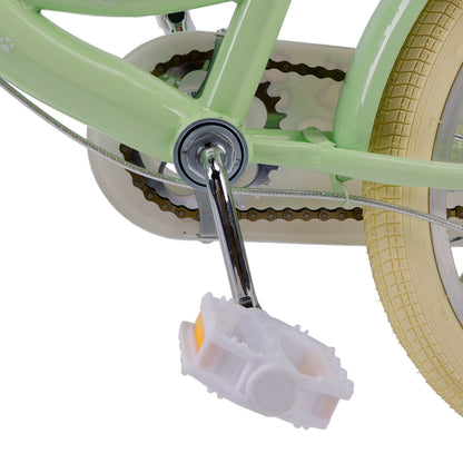 16"/18" Child Bicycle Girls Bike with auxiliary wheels & Rack & Basket