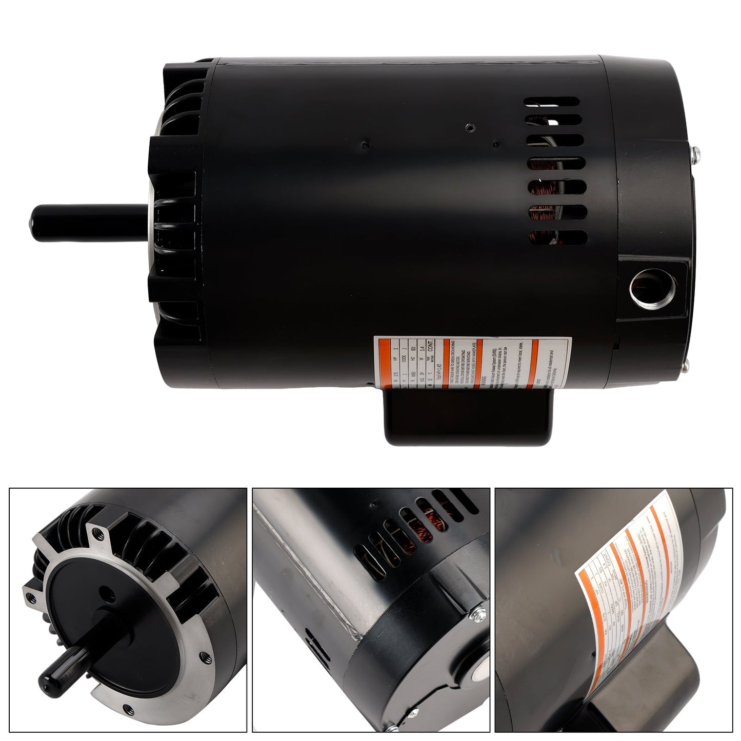 B128 1HP Full Rated Pool Pump Motor – 115V/230V Swimming Pool Motor Replacement