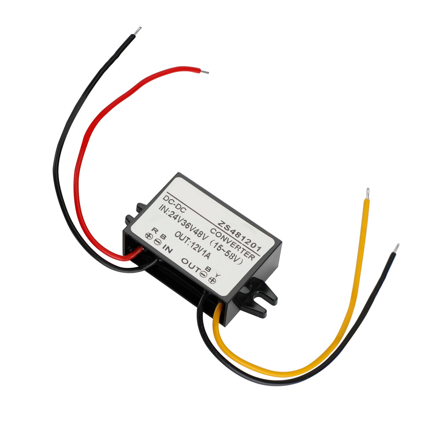 Waterproof Buck Step Down Converter DC24V 36V 48V to DC12V 1A Car Power Module
