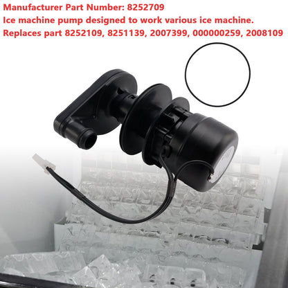 8252709 Ice Machine Water Pump 230V, Replacement for Manitowoc Part# 8251139, 2007399