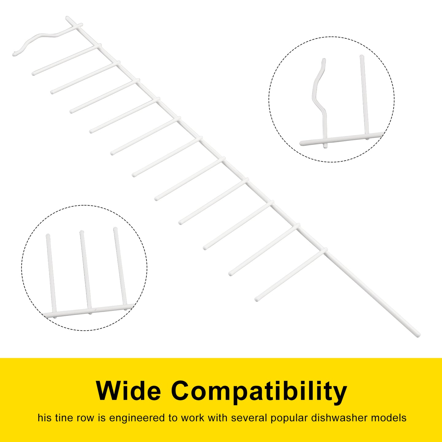2x W10728160 Tine Row For Kenmore KitchenAid Maytag Dishwasher