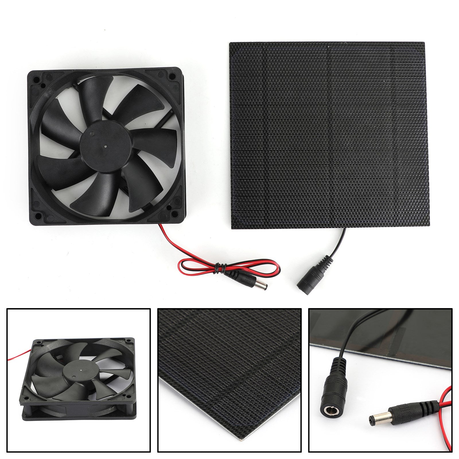 Solar Powered Fan for Chicken Coop, Greenhouse & Dog House, 10W 4.7" Mini Ventilator for Shed & RV