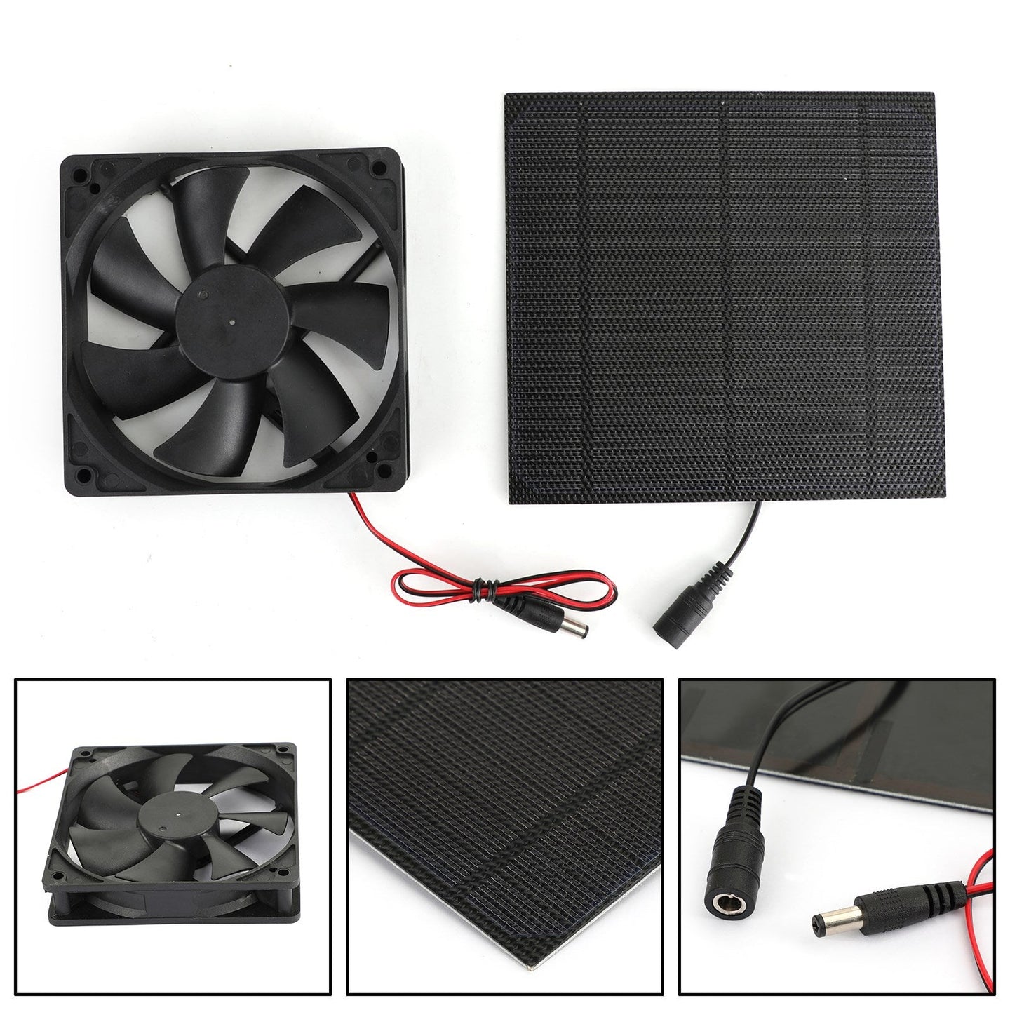 Solar Powered Fan for Chicken Coop, Greenhouse & Dog House, 10W 4.7" Mini Ventilator for Shed & RV