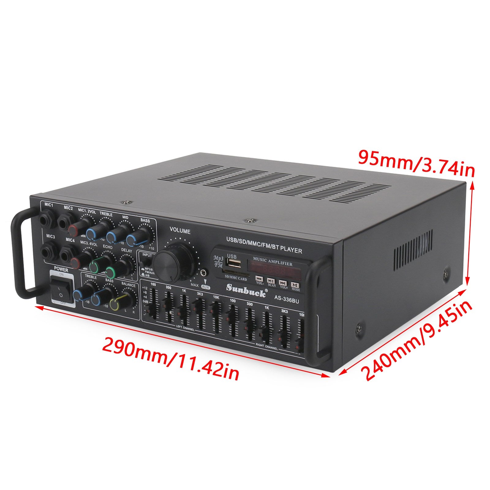 👉 3000W Peak Bluetooth Amplifier – Powerful HiFi Sound for Home Theater, Karaoke & Parties
