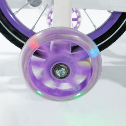 16"/18" Children Princess Bicycle Girls Bike with Removable Training Wheels Pink