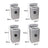 Dustproof Washing Machine Waterproof Protective Cover Front Load Wash Dryer S-XL, L
