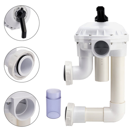 261050 Hi-Flow D.E. Filter 2in Slip Port Multiport Valve  for Pentair Pac Fab