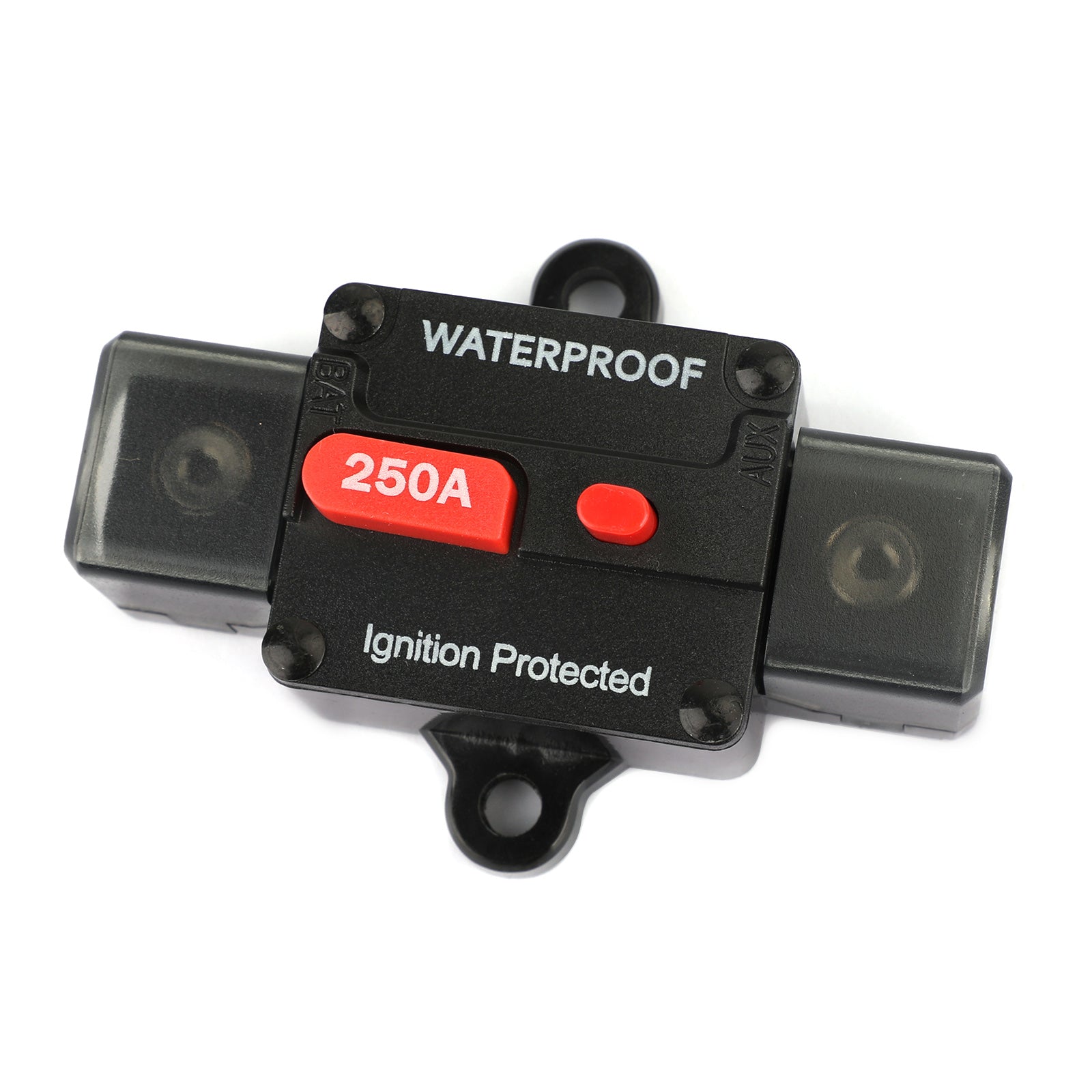 250A Circuit Breaker Ignition Protected Inline Reset Replace Fuse For Car Marine 250A AMP Circuit Breaker Ignition Inline Replace Reset Fuse For Car Audio Marine 250A Circuit Breaker Ignition Inline Automatic Reset Fuse For Car Audio Marine